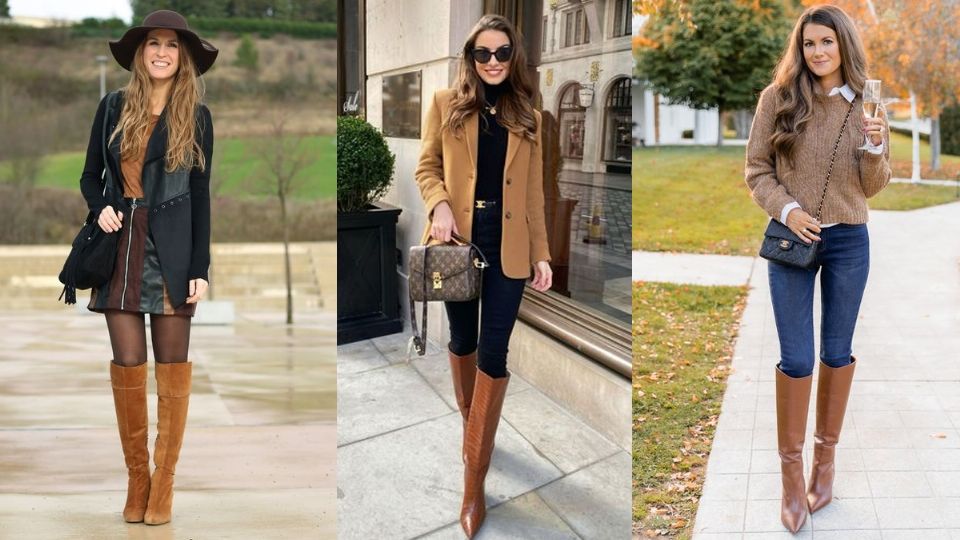 Los mejores outfits para botas color camel