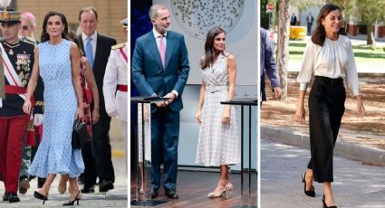 ¿Cómo combinar unos tacones sensatos? 3 looks de la reina Letizia para lograrlo