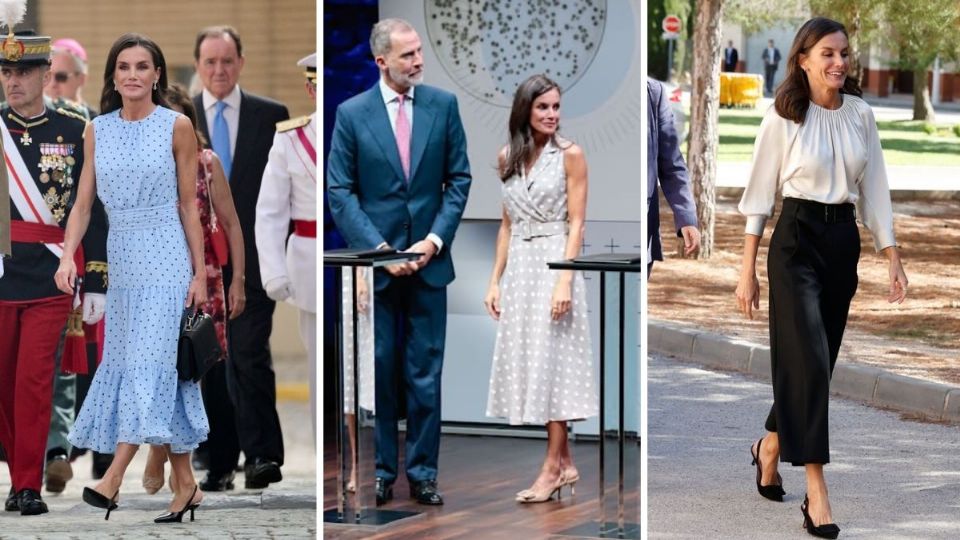 ¿Cómo combinar  tacones sensatos como la reina Letizia?