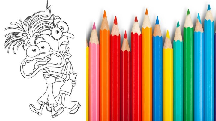 5 dibujos para colorear de todos los personajes de 'Intensamente 2' y hablar de las emociones con tus hijos