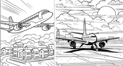 Dibujos de aviones: 7 ideas para imprimir y colorear con tus hijos