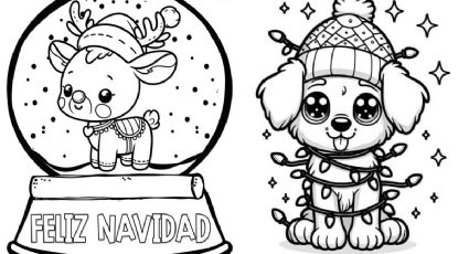 Dibujos de Navidad hermosos para colorear