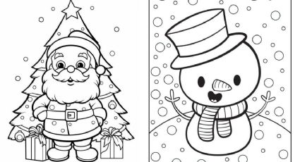 Dibujos de Navidad fáciles para imprimir y colorear: desde Santa Claus hasta muñecos de nieve