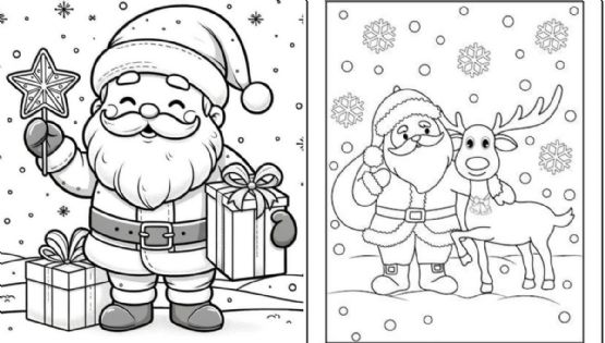 Dibujos de Santa Claus para colorear y su significado