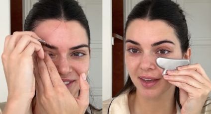 Esta es la rutina de Gua Sha Kendall Jenner para tener piel hermosa y sin arrugas