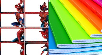 Etiquetas para cuadernos de Spiderman: 6 ideas para forrar cuadernos escolares