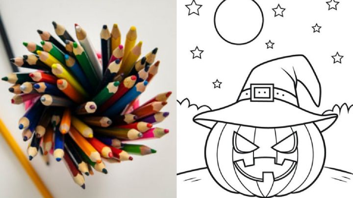 7 plantillas bonitas de Halloween para imprimir y colorear con tus hijos