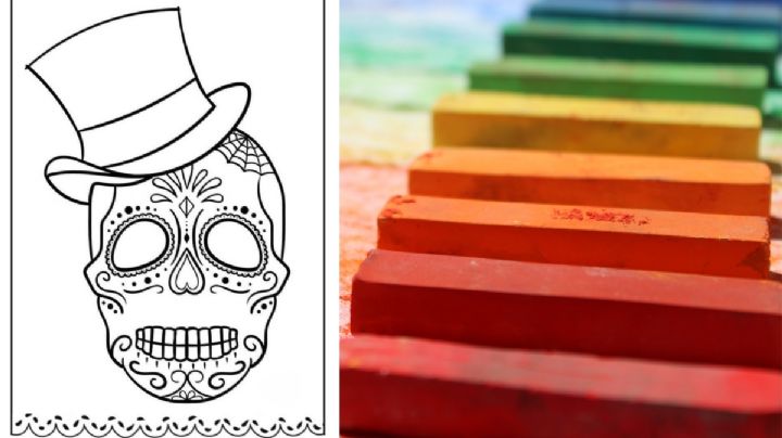 5 imágenes bonitas de papel picado para imprimir y colorear con tus hijos